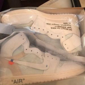 Sz10.5 OFF WHITE AJ 1 “White”
